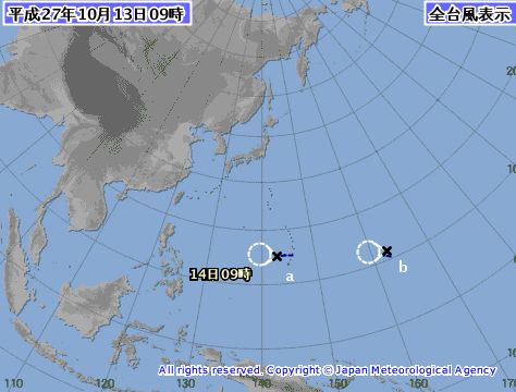台風24気象庁